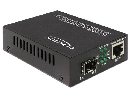 Delock PoE+ Media Converter 10/100/1000Base-T to SFP