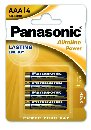 Panasonic LR03 Alkaline Power (alkalická, AAA, 1,5V, BL4) 4ks - Blister