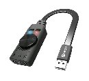 C-TECH PC externí zvuková karta SC-7Q, USB, 7.1 surround sound, audio switch