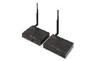 DIGITUS Bezdrátový extender HDMI, 100 m, funkce rozbočovače 5GHz (max. 4 obrazovky), Full HD, 1080p 