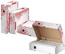 LEITZ Esselte Speedbox rychle-složitelná archivační krabice 80 mm, bílá-červená