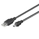 PremiumCord Kabel USB 2.0, A-B mini, 5pinů, 2m