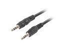 LANBERG Minijack 3.5mm M / M 3 PIN kabel 1,2m, černý