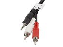 LANBERG Minijack 3.5mm (M) 3 PIN na 2x RCA (CINCH) (M) kabel 2m