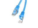 LANBERG Patch kabel CAT.6 FTP 1M modrý Fluke Passed