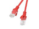 LANBERG Patch kabel CAT.6 UTP 1.5M červený Fluke Passed