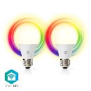 Nedis WIFILRC20E27 - SmartLife LED žárovka | Wi-Fi | E27 | 806 lm | 9 W | RGB / Warm to Cool White |