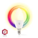 Nedis ZBLC10E14 - SmartLife Plnobarevná Žárovka| E14 | 4,9 W | 470 lm | RGB / Teplé až chladné bílé,