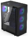 Endorfy skříň Ventum Ventum 200 ARGB 4× 120mm ARGB ventilátor, 2× USB 3.0, tvrzené sklo, černá