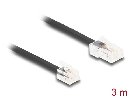 Delock Telefonní kabel RJ45, ze zástrčky na zástrčku RJ11, černý, 3 m