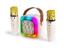 CONNECT IT 2Mic bezdrátový mini party karaoke reproduktor + 2 x mikrofon,BT,USB,USB-C/Micro SD, 3,5m